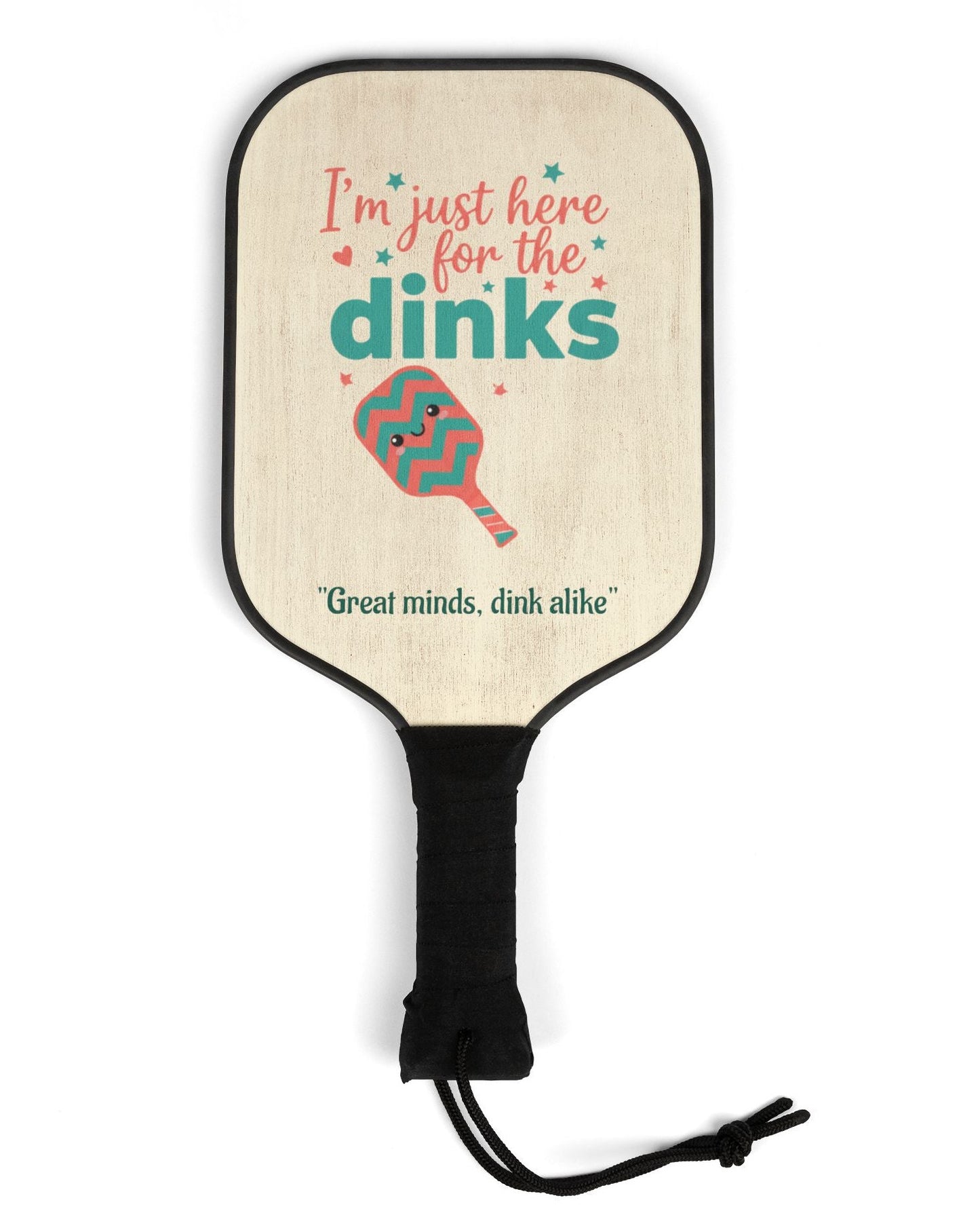 "Great Minds Dink Alike" Pickleball Set - 2 Paddles & 2 Balls
