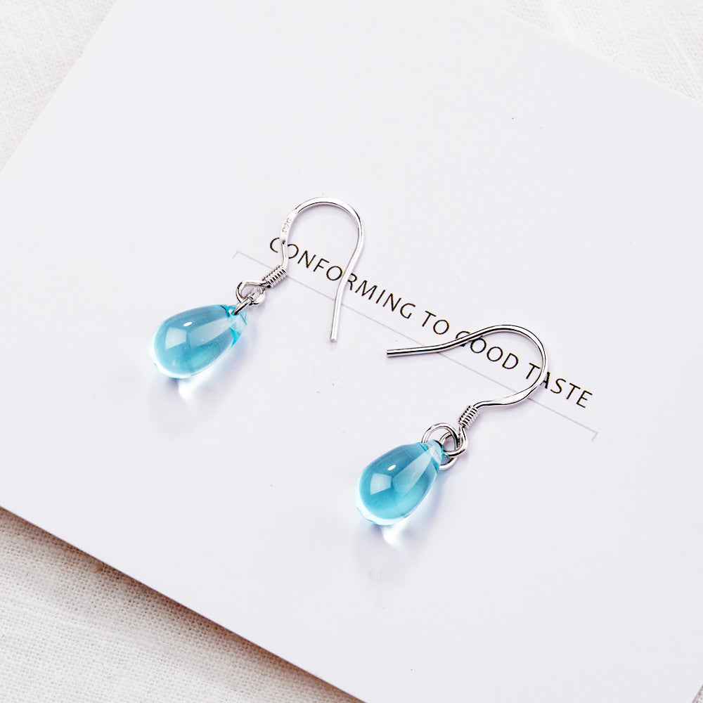 Crystal drop drop earrings