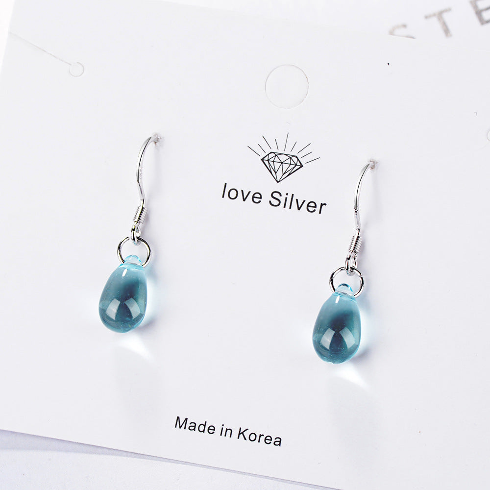 Crystal drop drop earrings