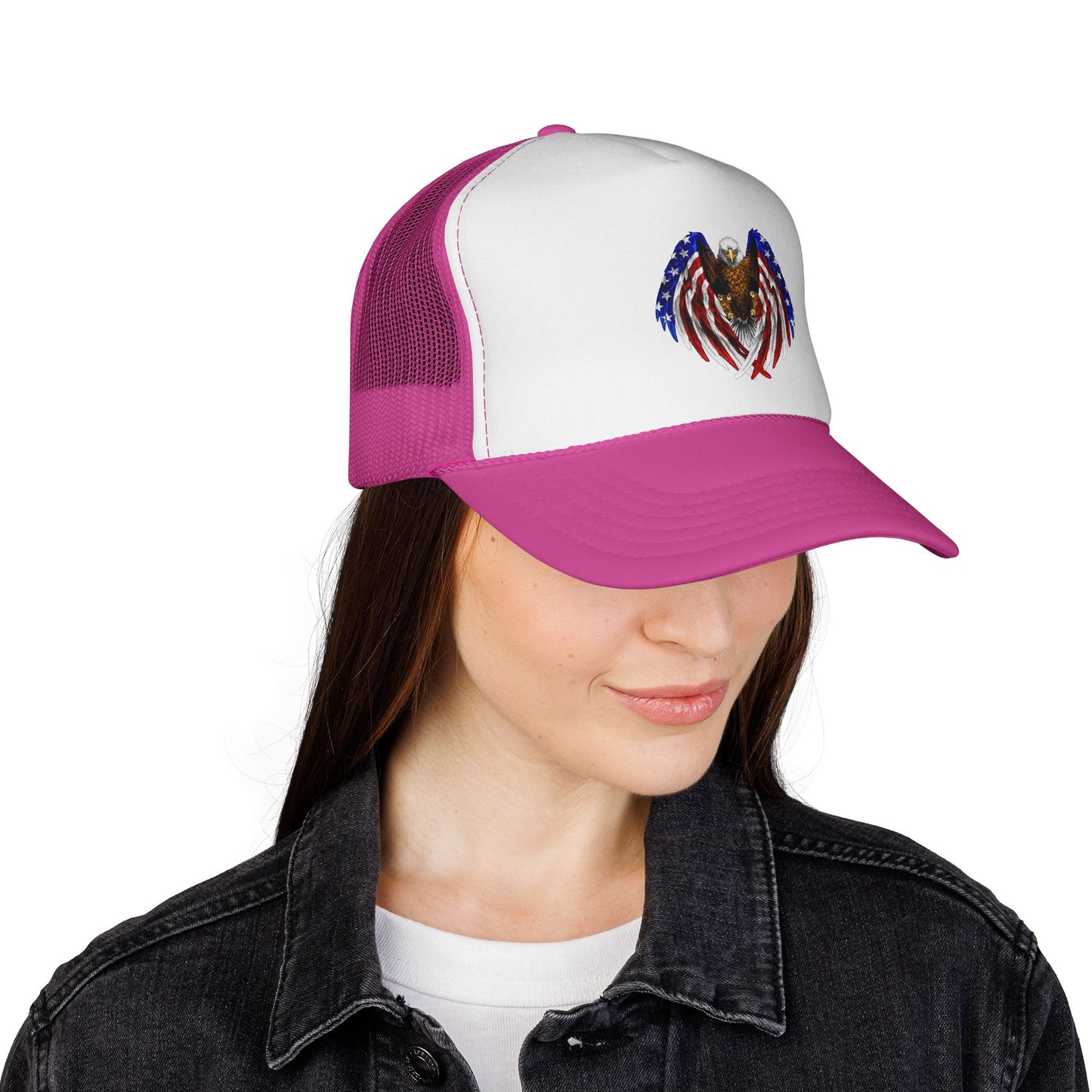 USA Flag Eagle Trucker Caps