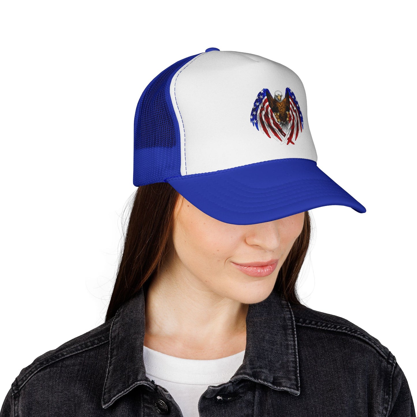 USA Flag Eagle Trucker Caps