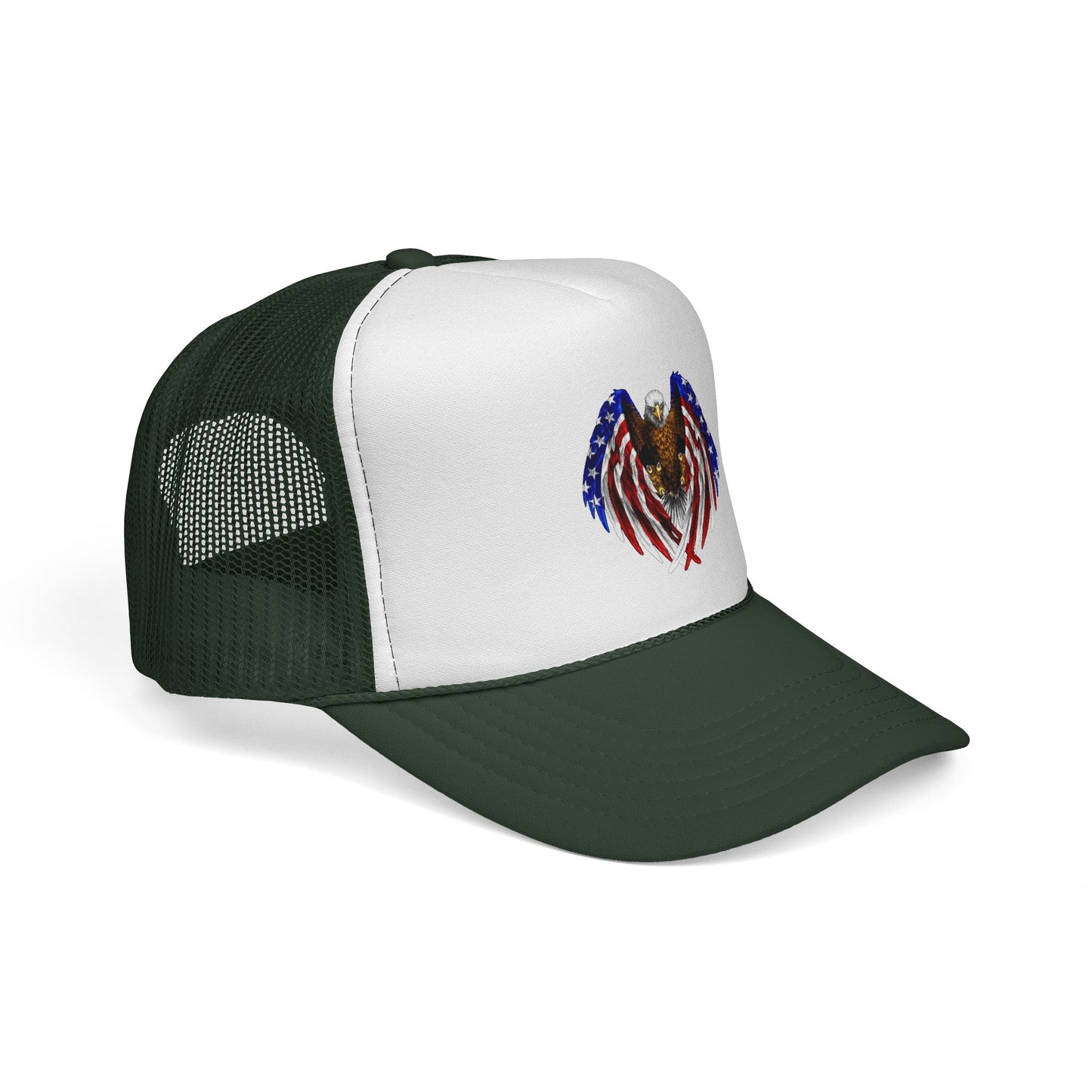 USA Flag Eagle Trucker Caps