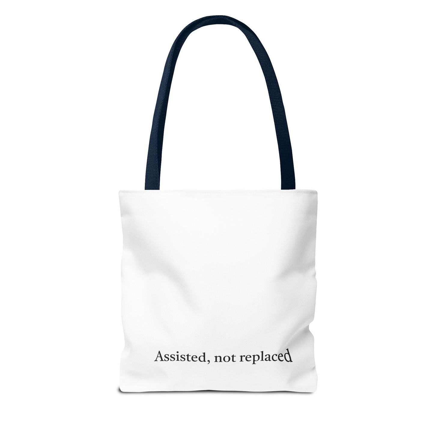 "Assisted Not Replaced" Kitten Tote Bag (AOP)
