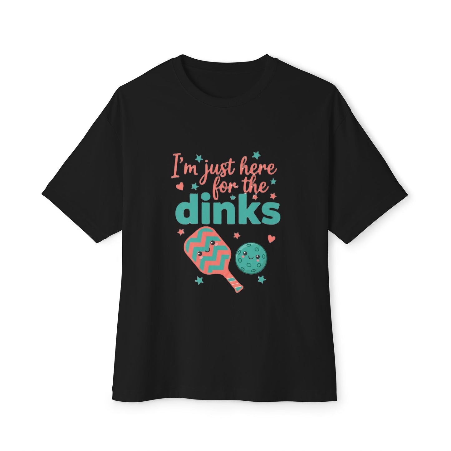 "I'm Just Here for the Dinks" Unisex Oversized Boxy Tee