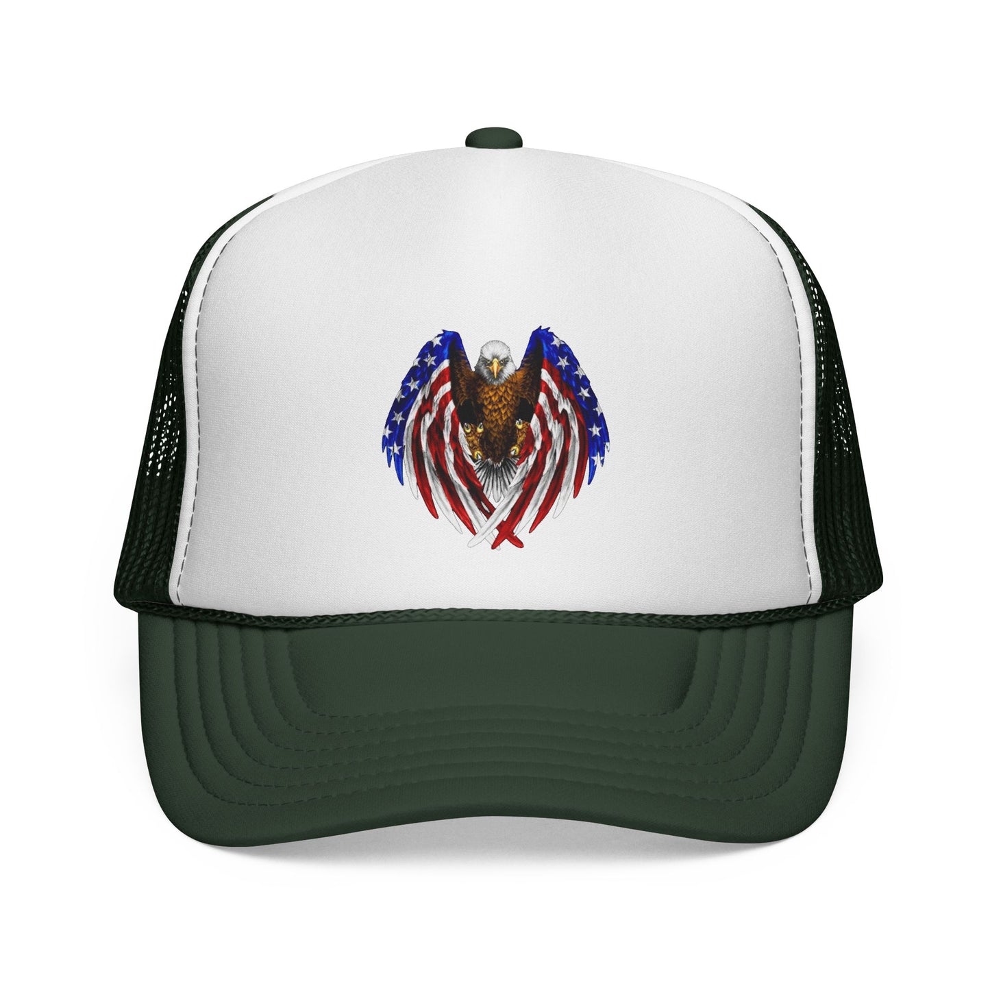 USA Flag Eagle Trucker Caps