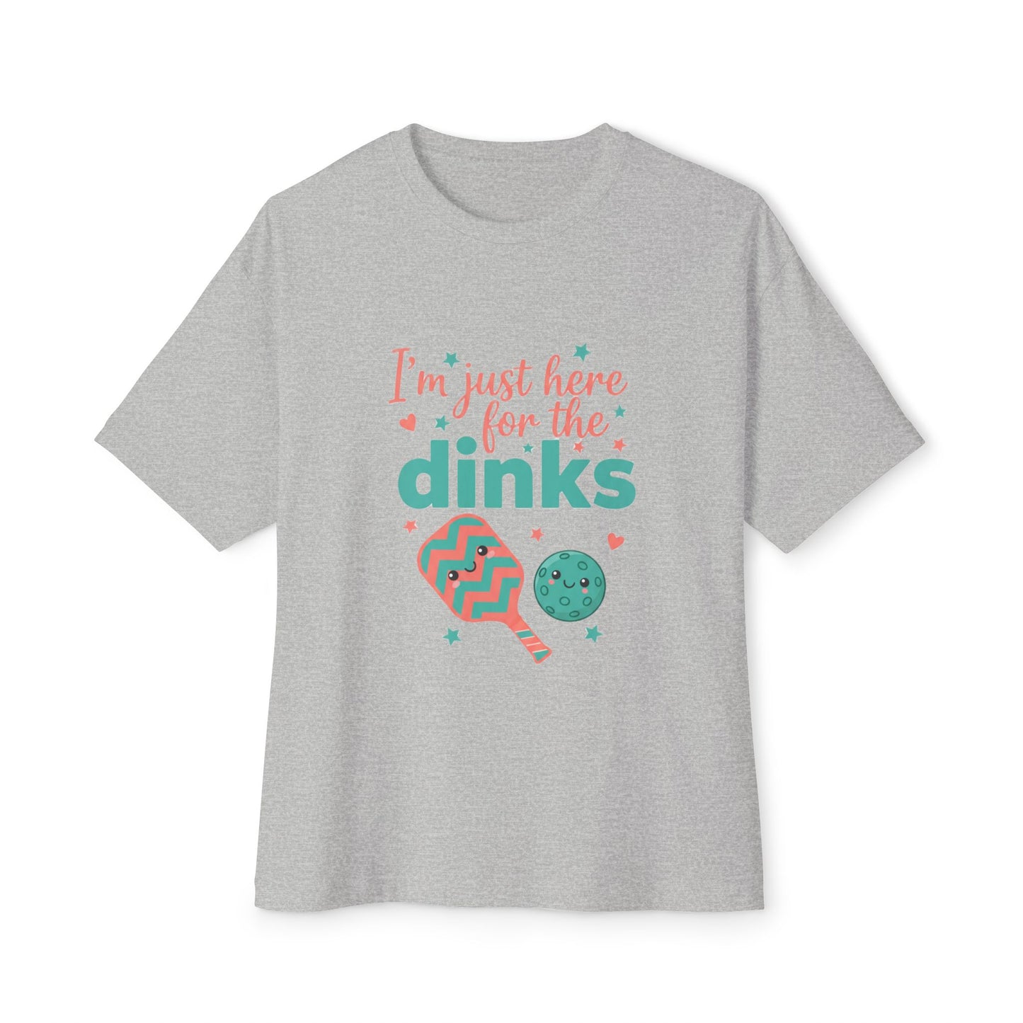 "I'm Just Here for the Dinks" Unisex Oversized Boxy Tee