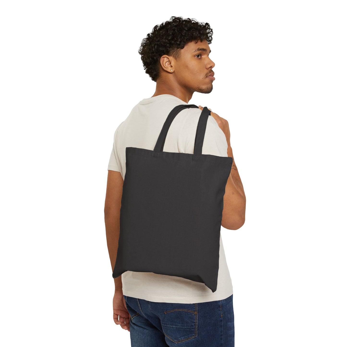 "First Friend, Forever Hero" Cotton Canvas Tote Bag