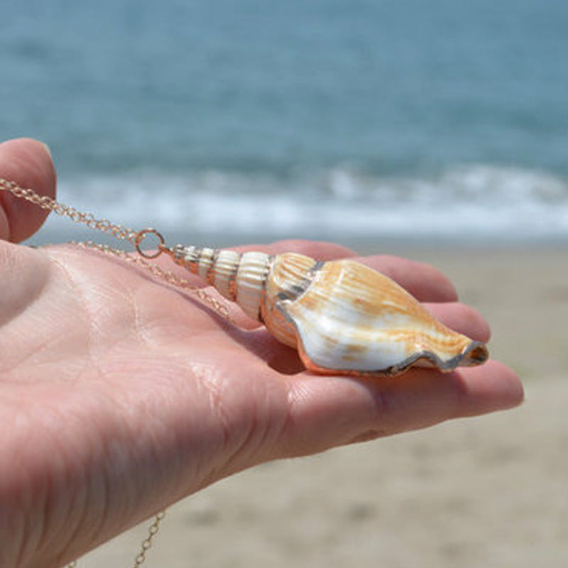 Conch shell necklace