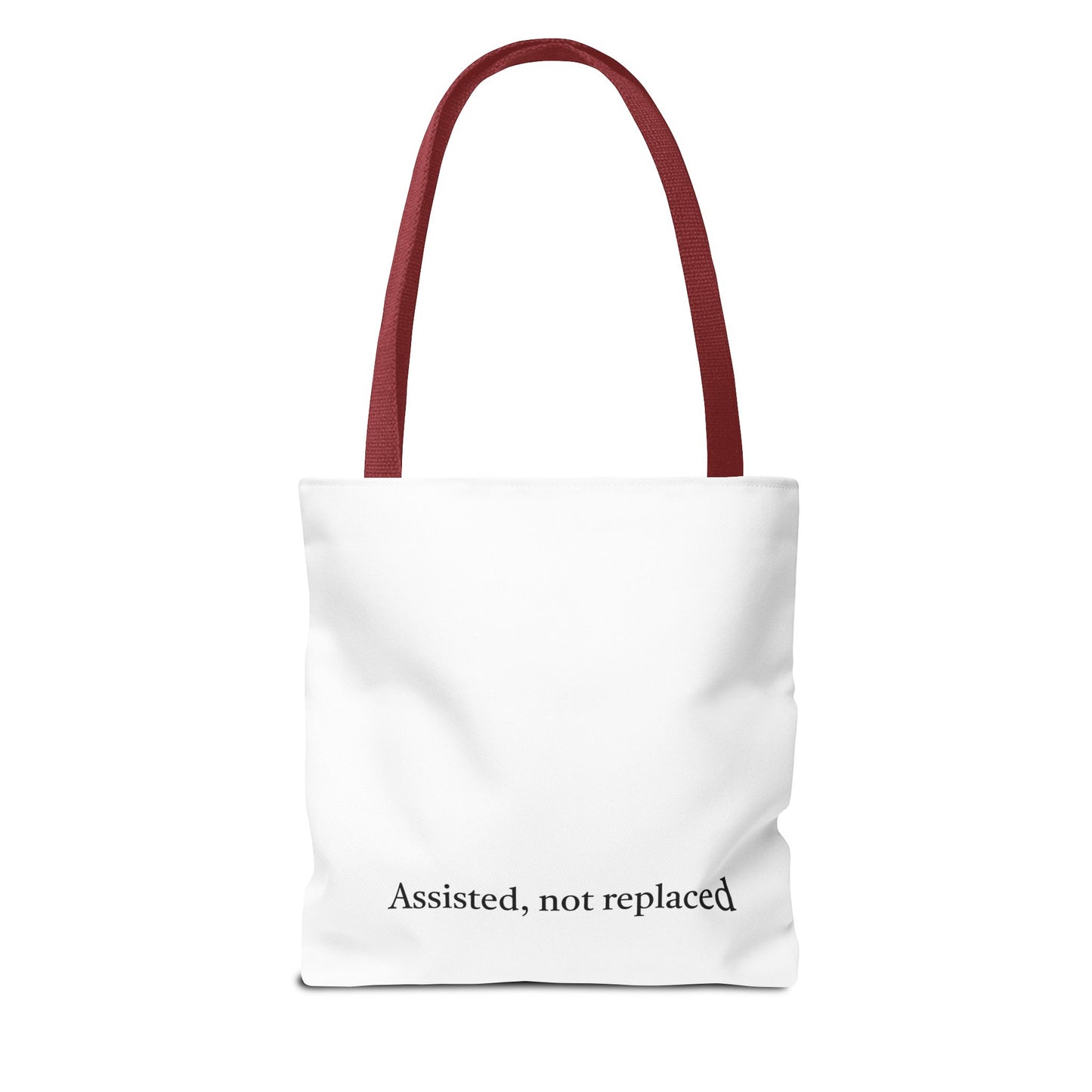 "Assisted Not Replaced" Kitten Tote Bag (AOP)
