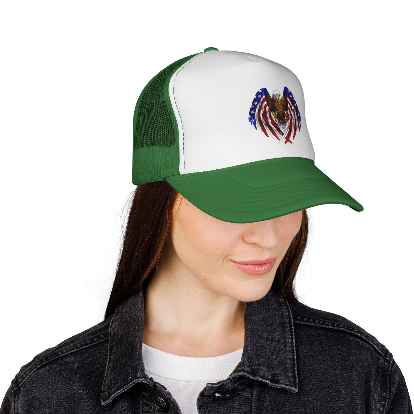 USA Flag Eagle Trucker Caps