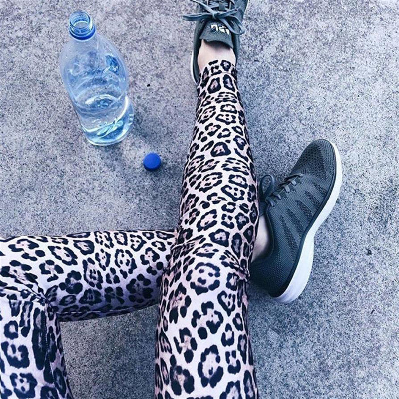 Women Leopard Print Push Up Leggings