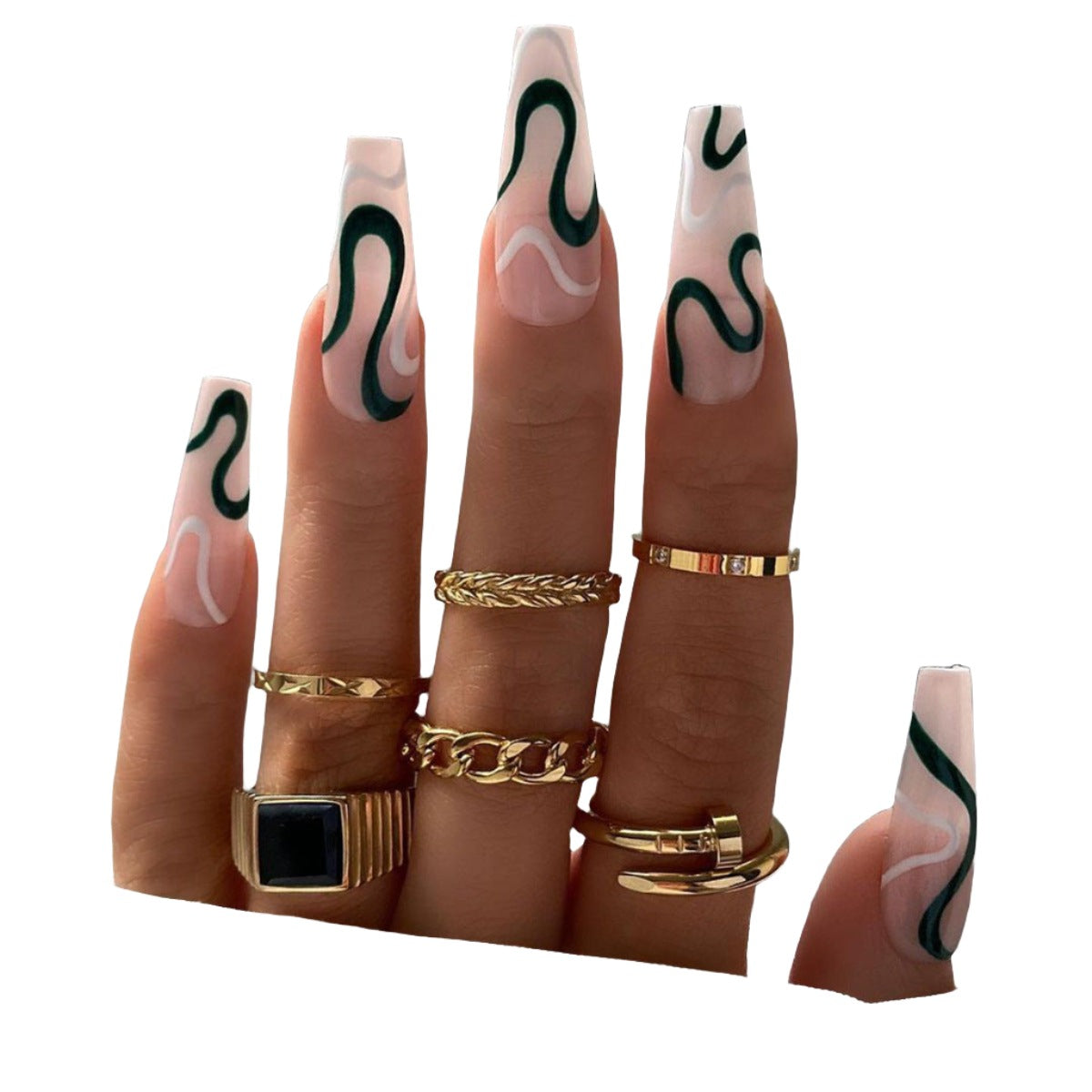 Blue Wearing Armor Nails