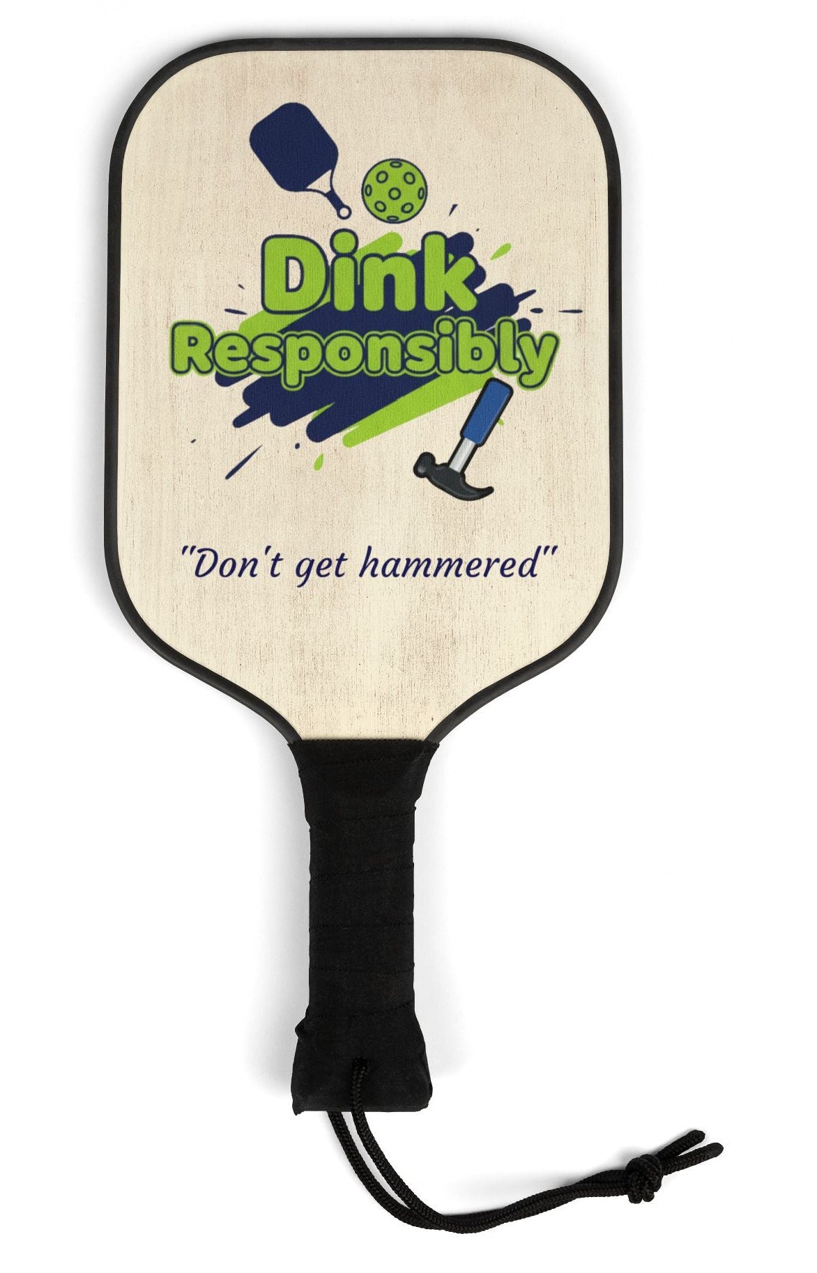 "Dink Responsibly" Pickleball Kit - 2 Paddles & 2 Balls