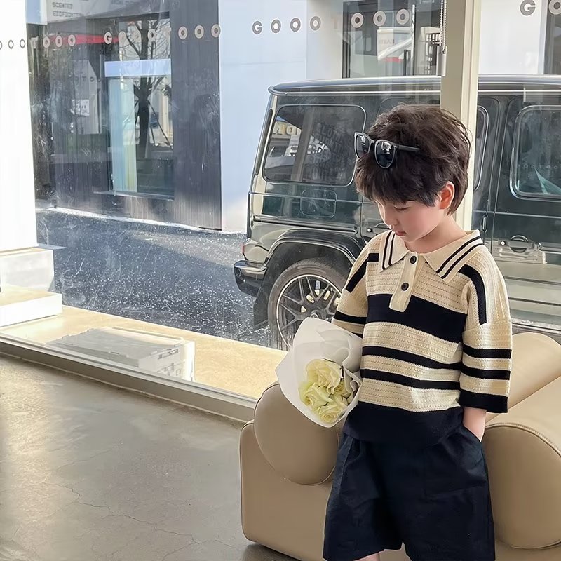 Boys Short-Sleeved Polo T-shirt