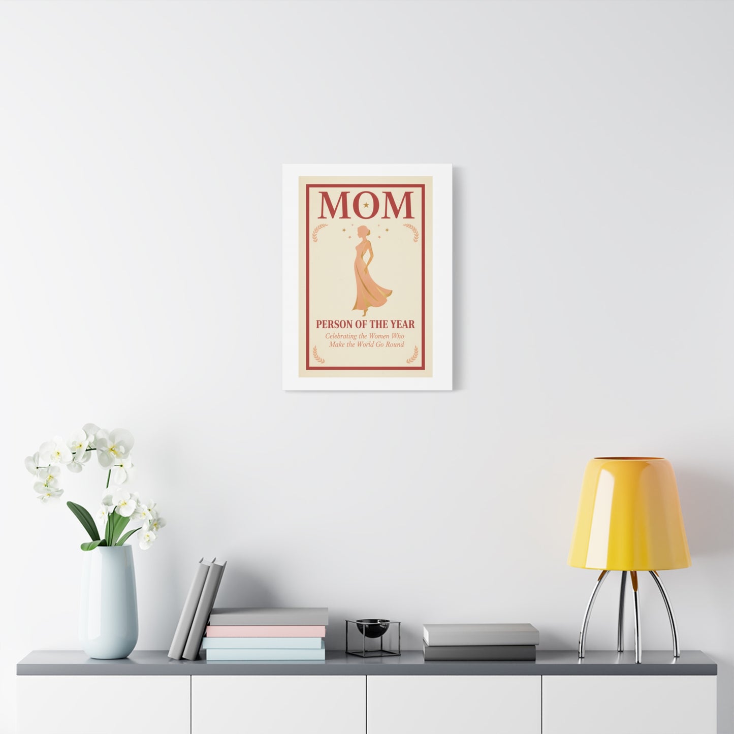 Mom: Person of the Year — Mother's Day Matte Canvas Wall Art