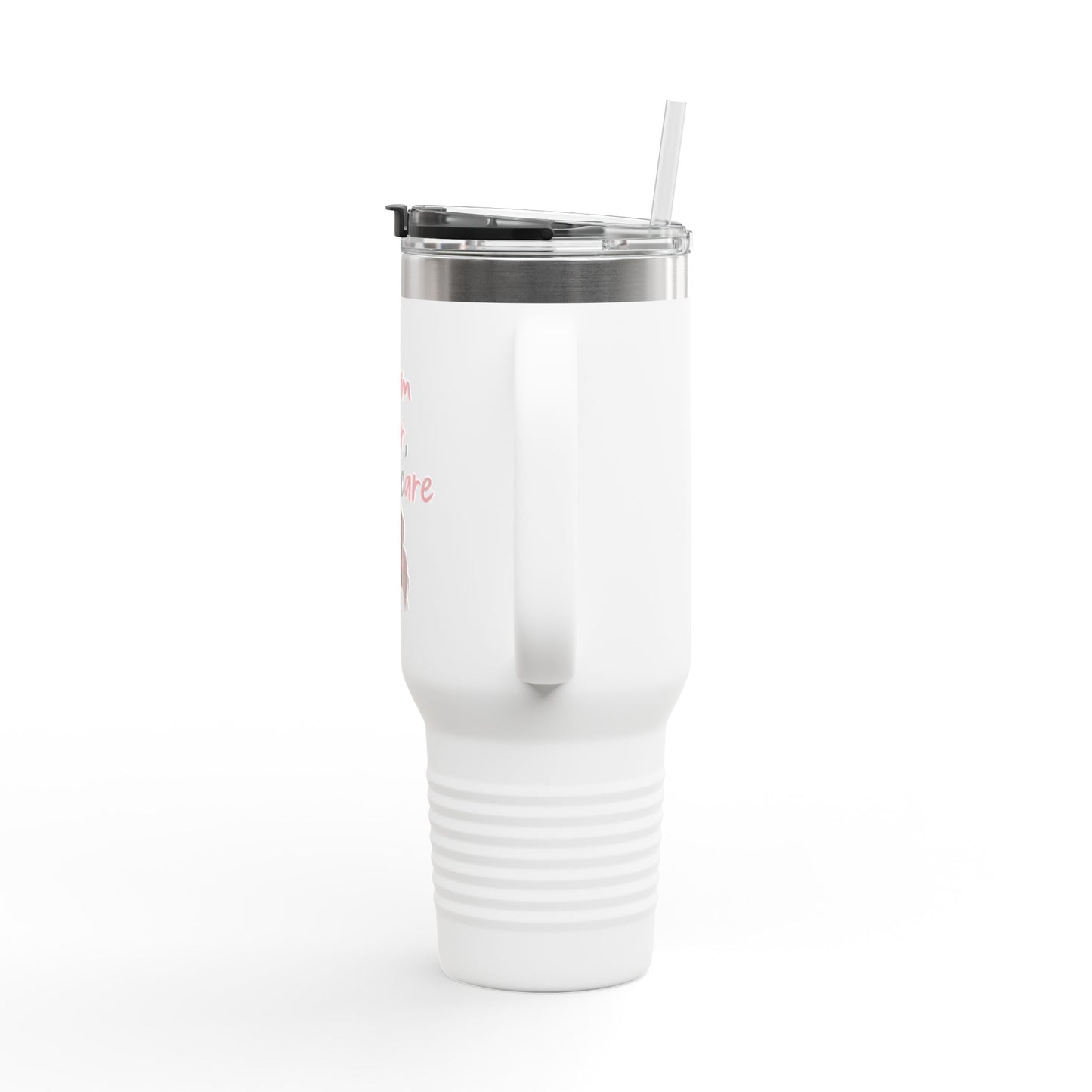"Mom Hair, Don't Care" Insulated Travel Mug - 40oz Tumbler
