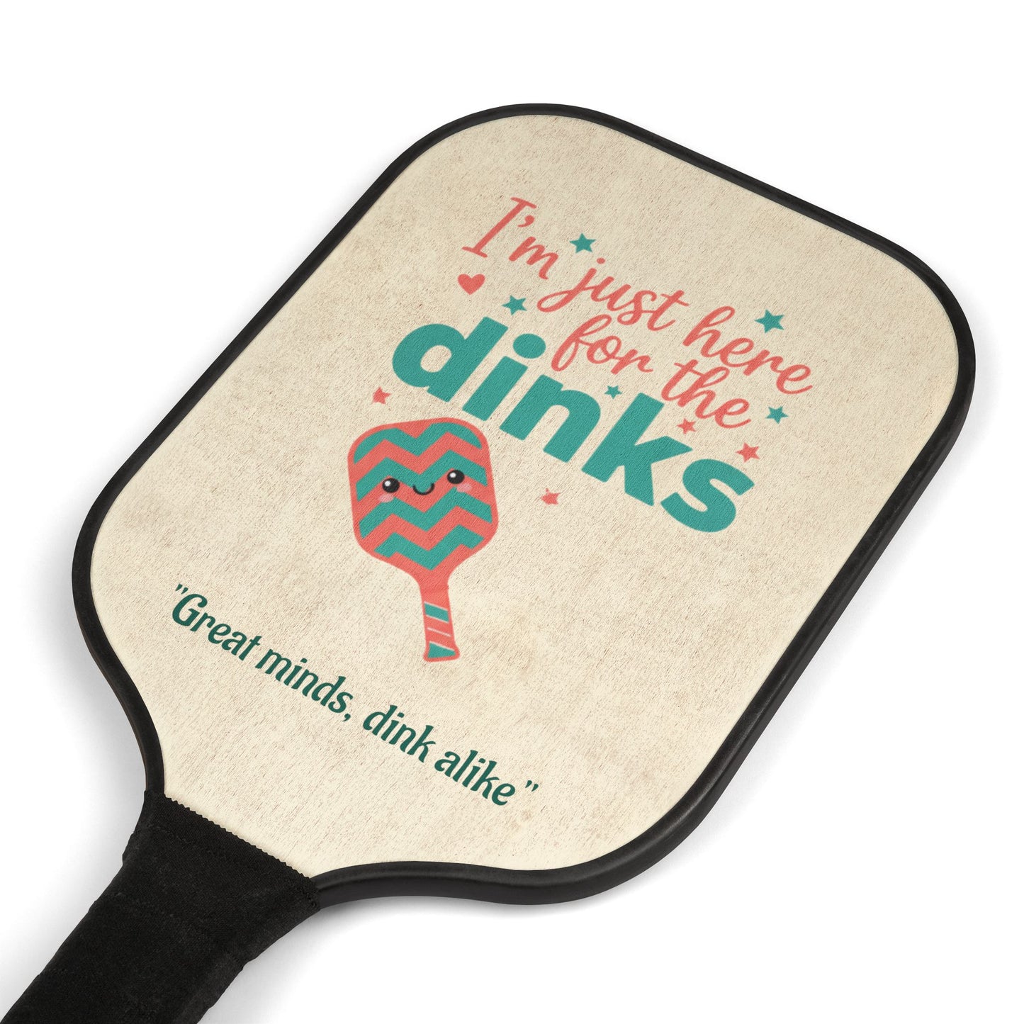 "Great Minds Dink Alike" Pickleball Set - 2 Paddles & 2 Balls