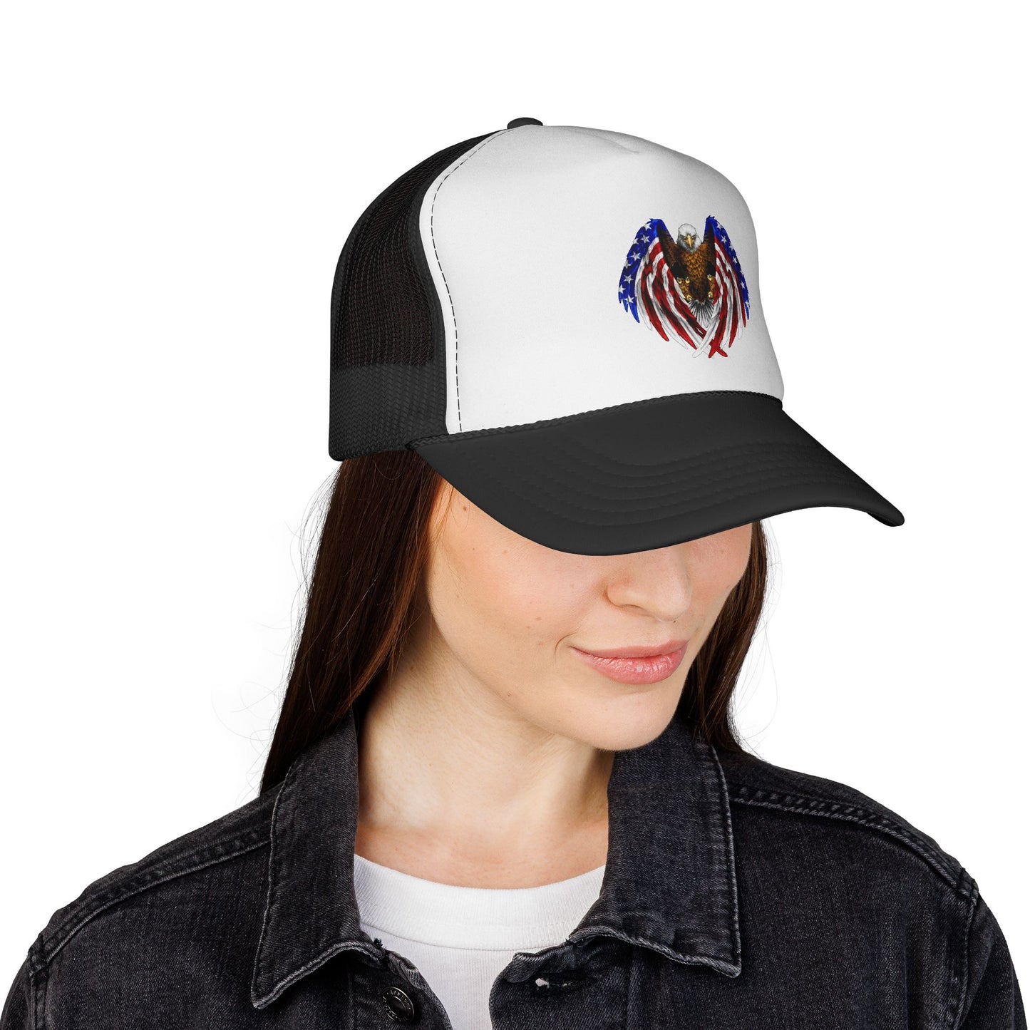 USA Flag Eagle Trucker Caps