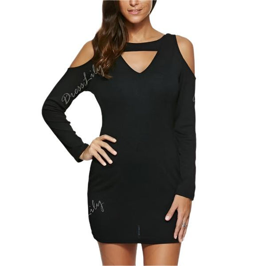 Long Sleeve Off Shoulder Dress