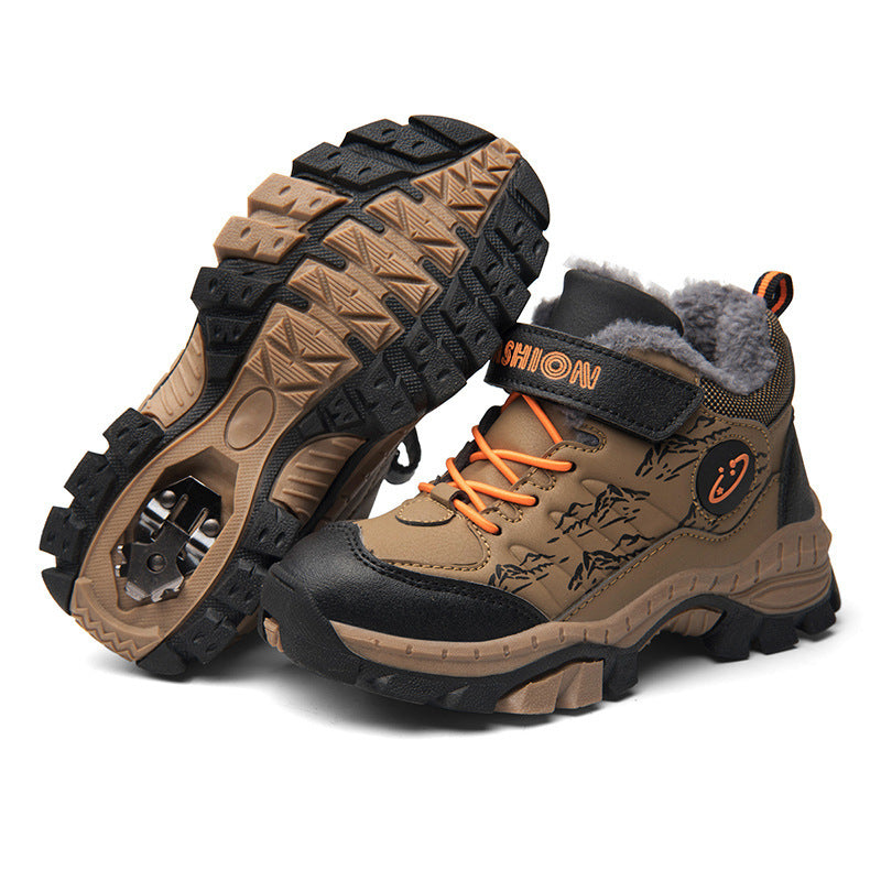 Children's Large Cotton Hiking Shoes