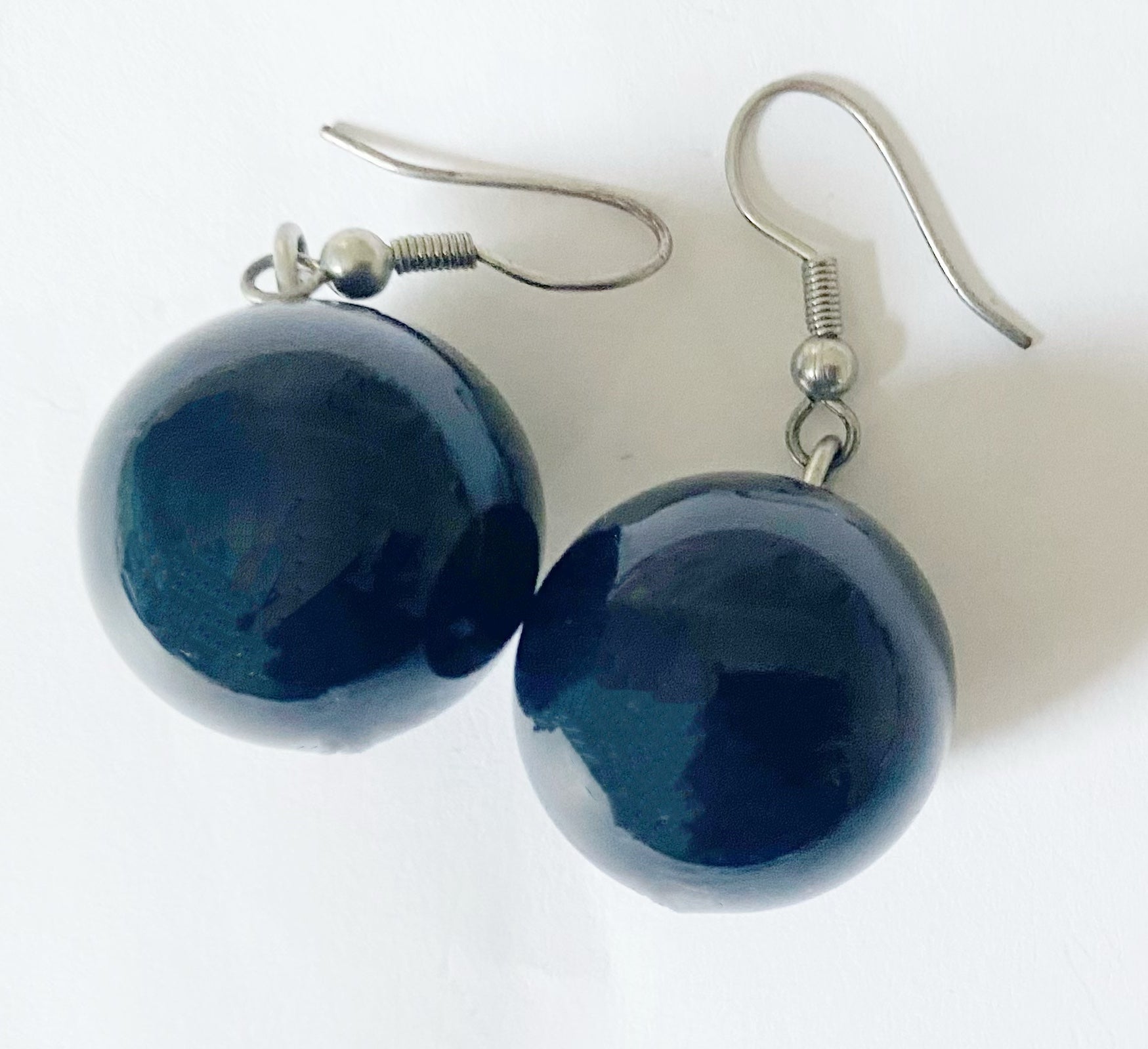 Black Ball Earrings - TTP