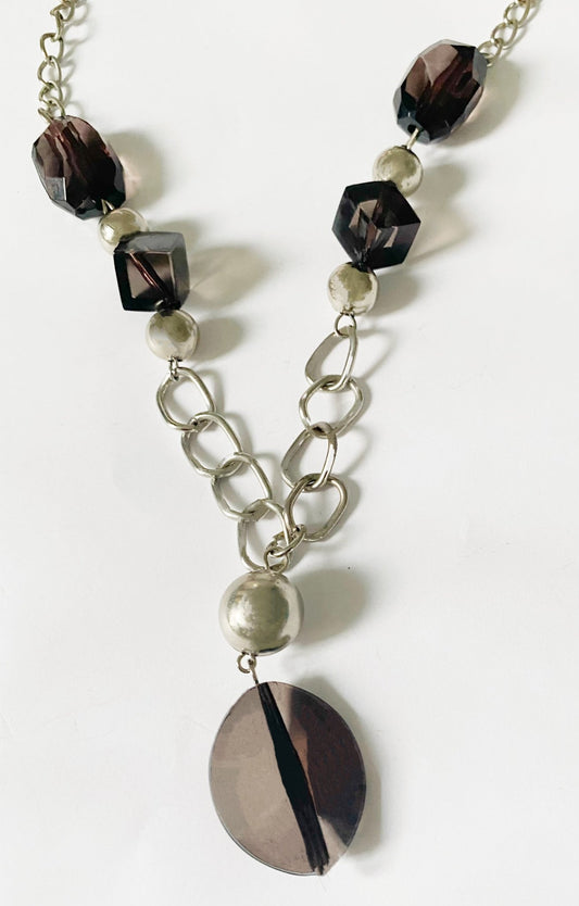 Black Beaded Necklace - TTP