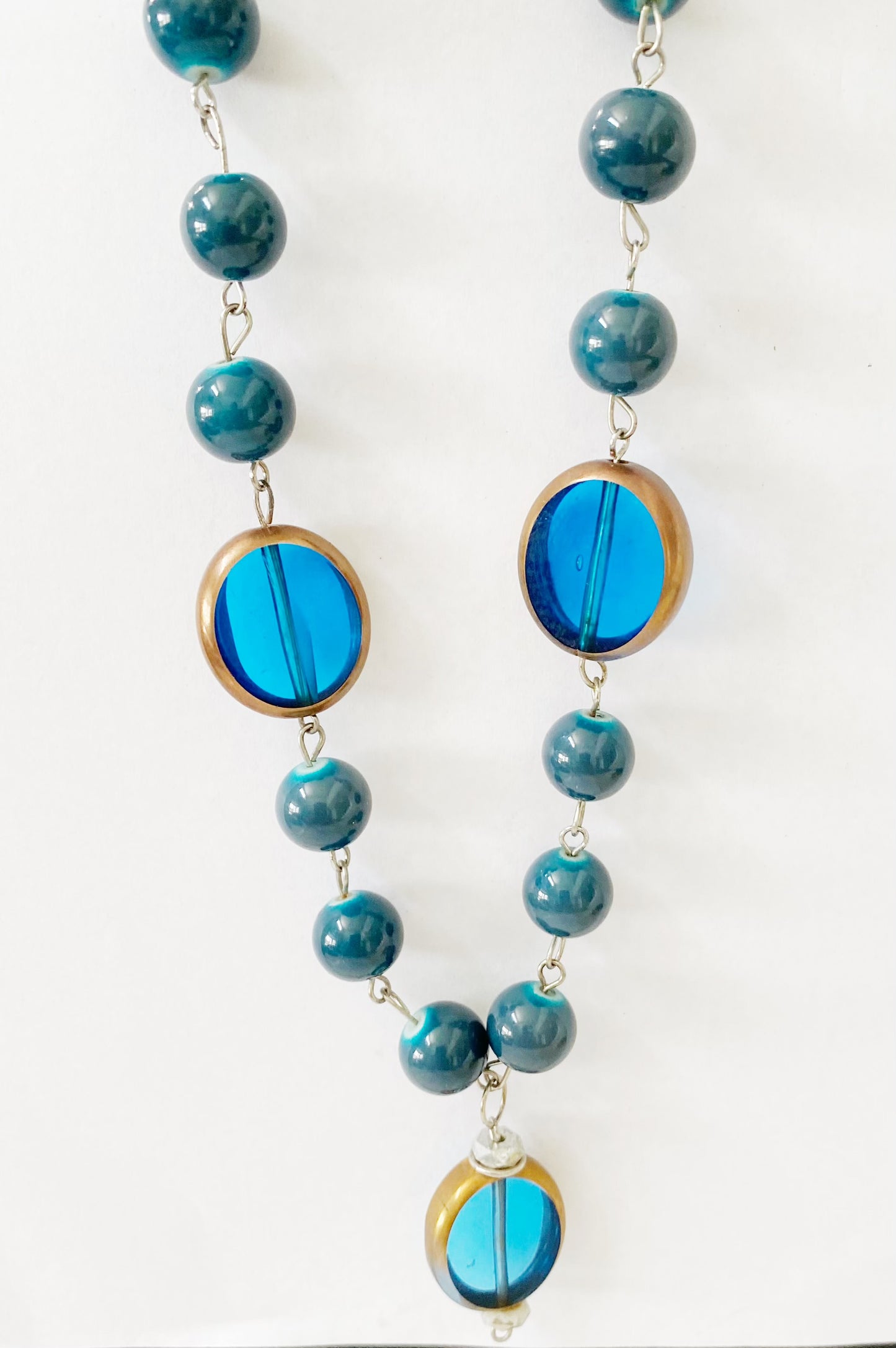 Blue Beaded Necklace - TTP