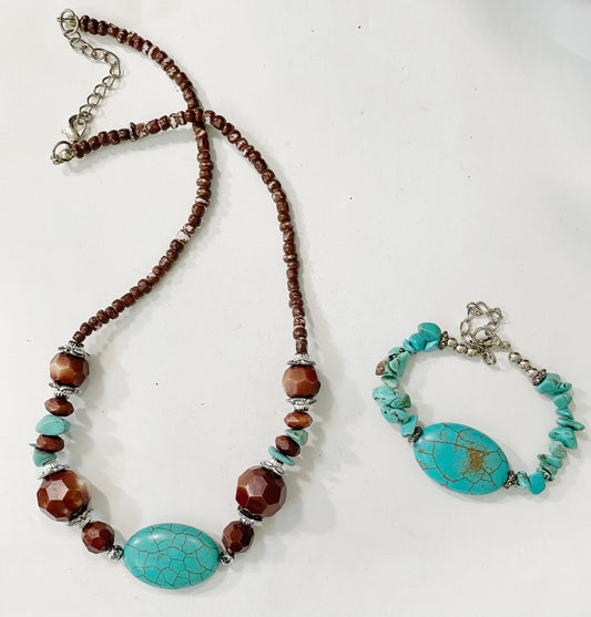 Turquoise Necklace & Bracelet