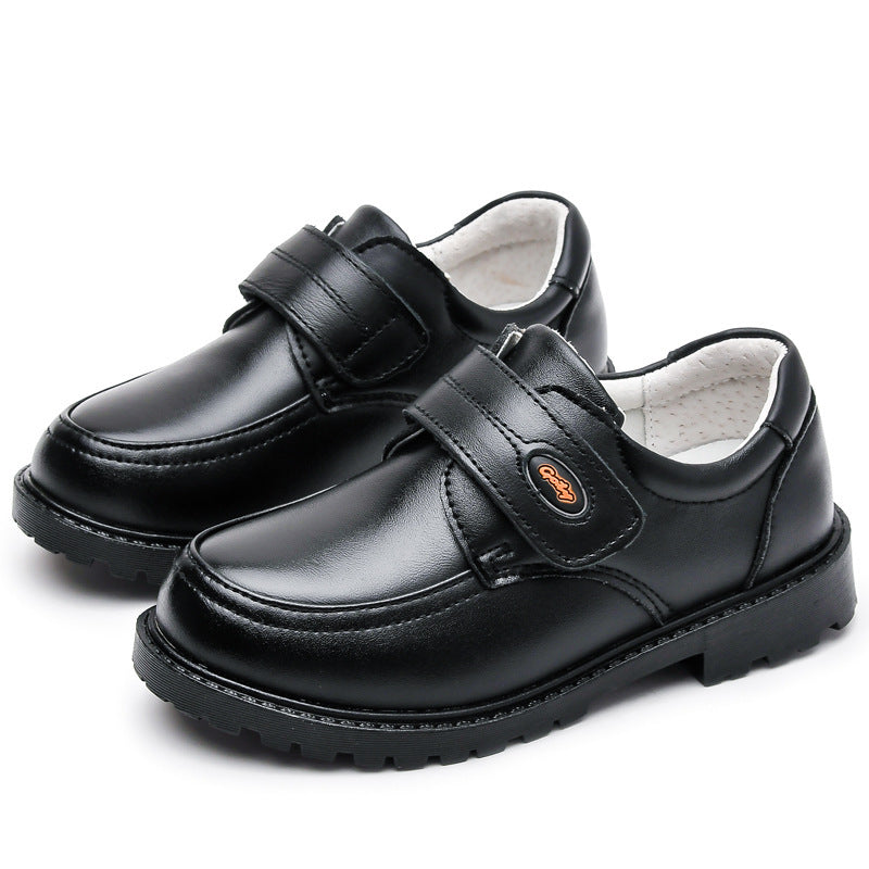 Boys Black Leather Shoes - TTP