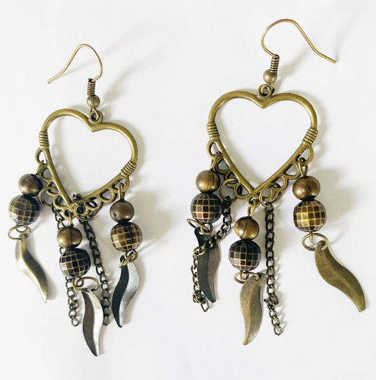 Copper Heart Earrings - TTP