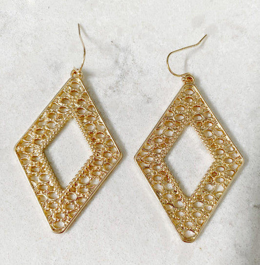 Diamond Shaped Earrings - TTP