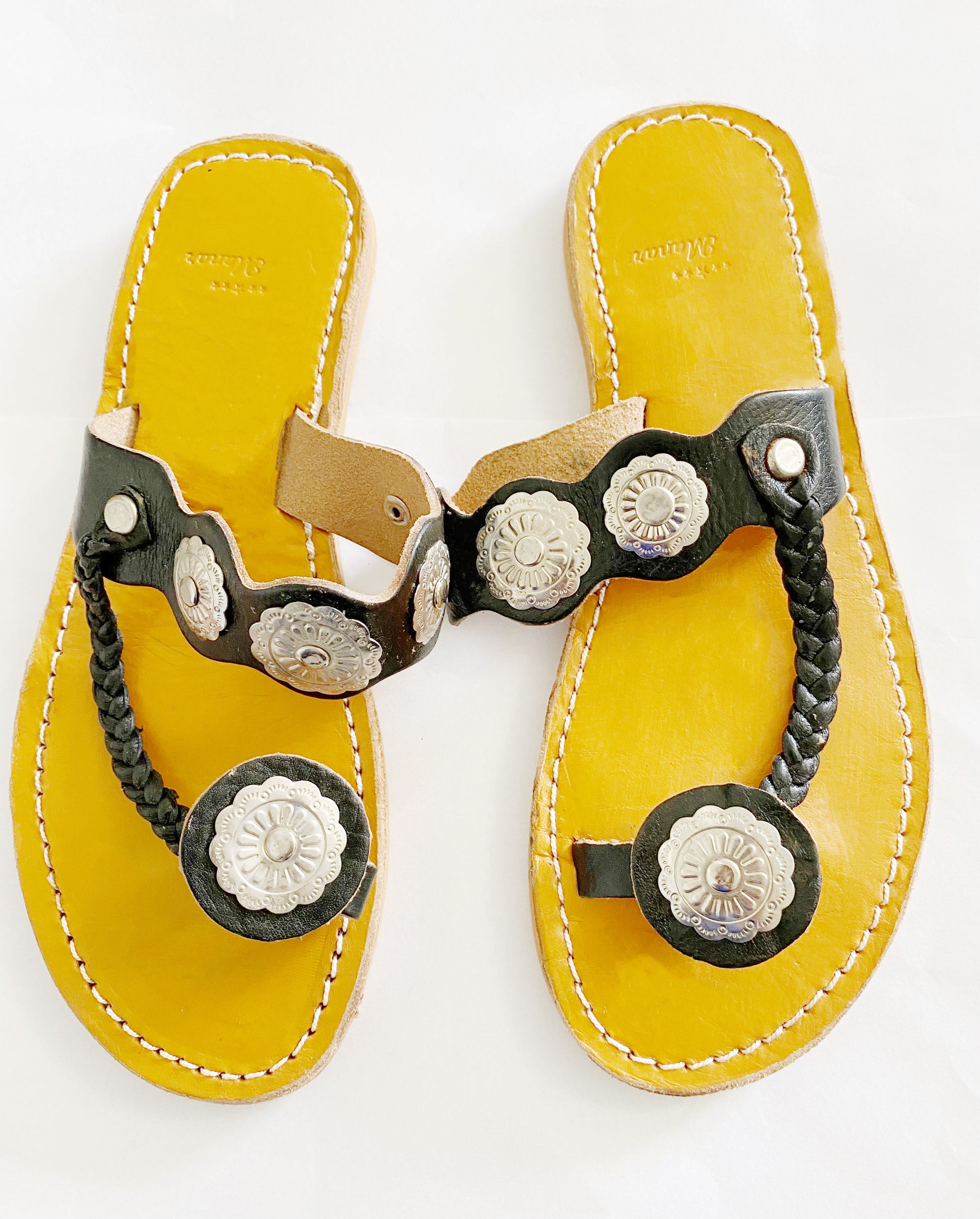 Genuine Red Leather Sandals - TTP