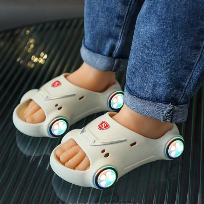 Kids Cartoon Car Glowing Sandals - TTP