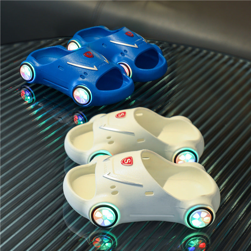 Kids Cartoon Car Glowing Sandals - TTP