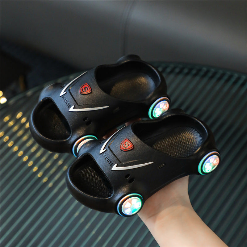Kids Cartoon Car Glowing Sandals - TTP