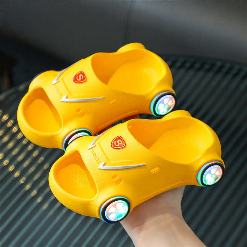 Kids Cartoon Car Glowing Sandals - TTP