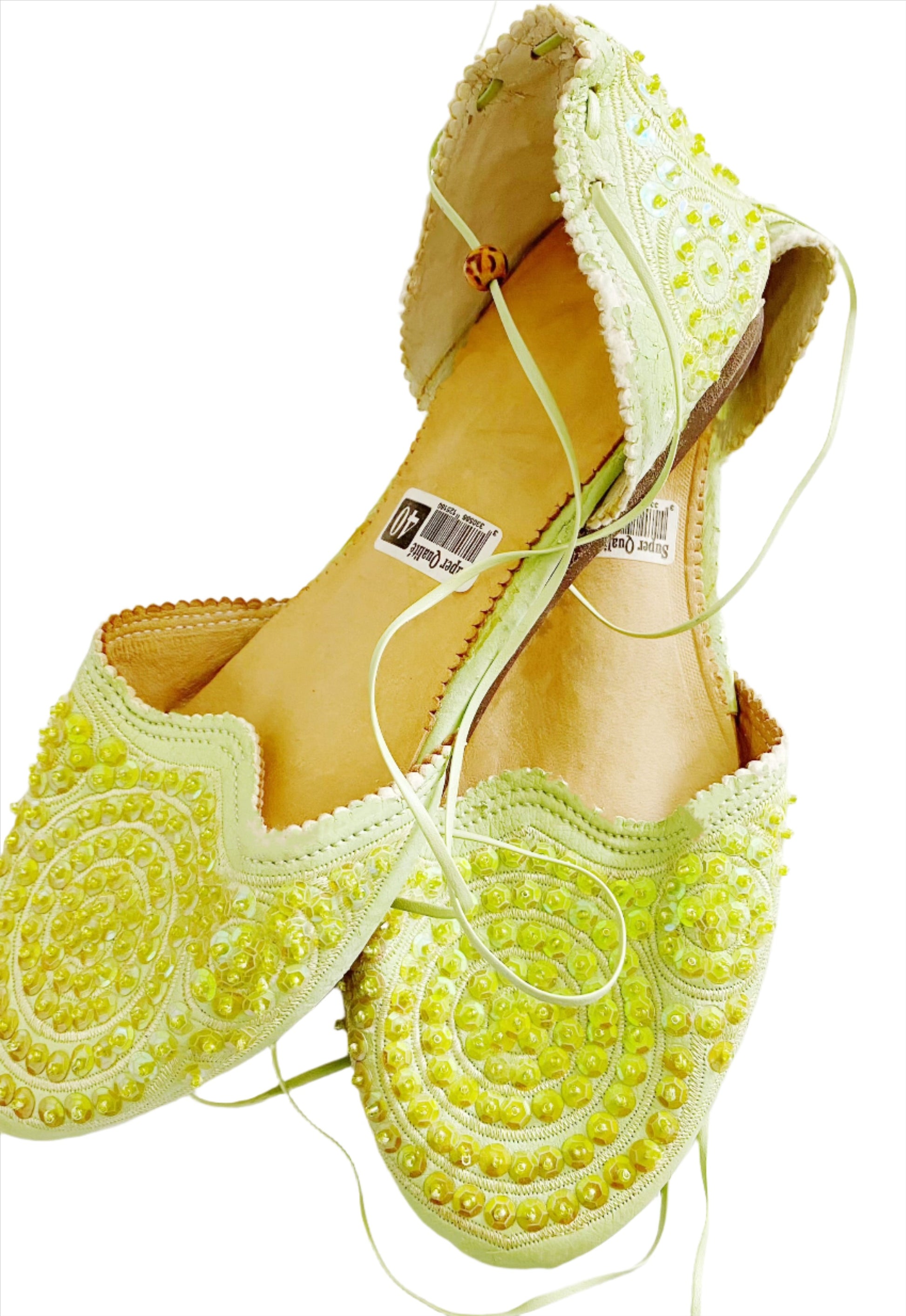 Leather Sequin Slippers - TTP