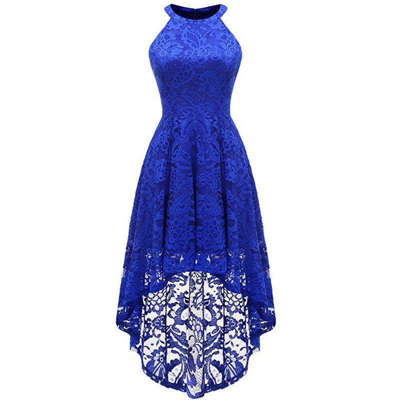 Long Halter Sleeveless Cocktail Skirt - TTP