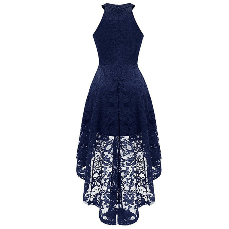 Long Halter Sleeveless Cocktail Skirt - TTP