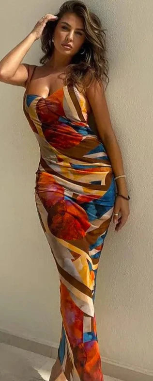 Long Pencil Strap Dress - TTP