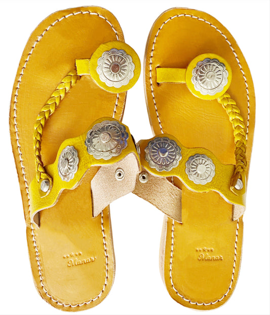 Moroccan Genuine Leather Handcrafted Women's Flats