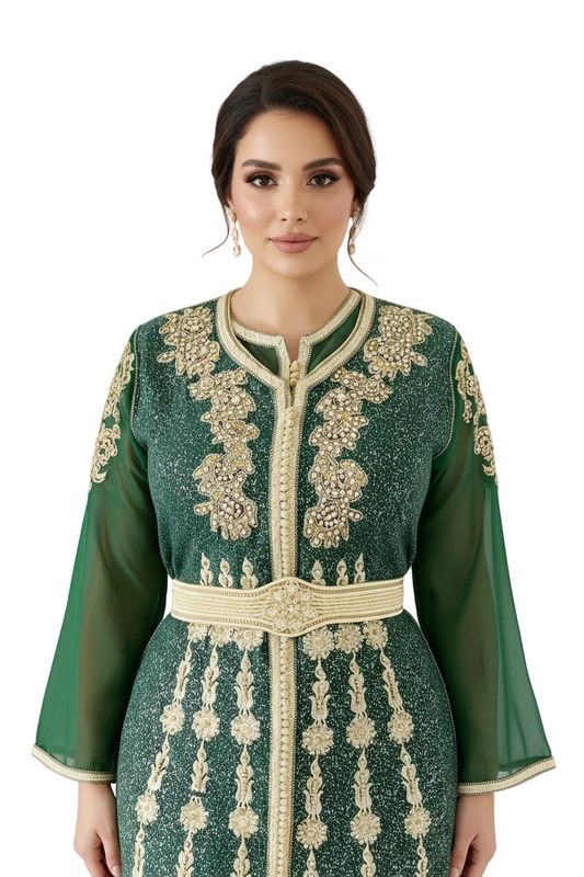 Moroccan Green Caftan - TTP