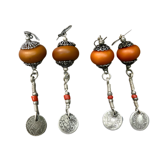 Moroccan Quba Tassel Coin Earrings - TTP