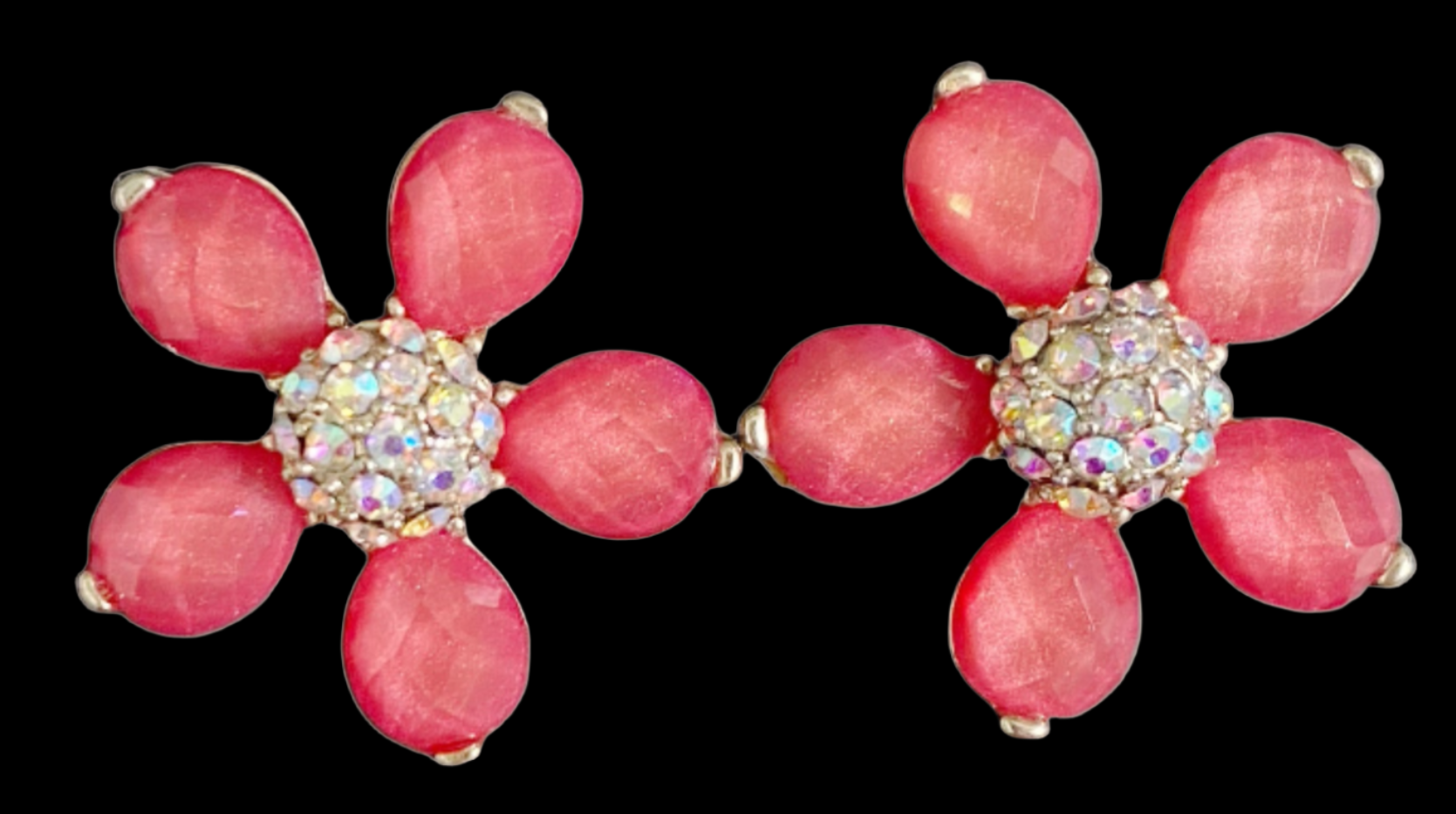 Red Flower Earrings - TTP