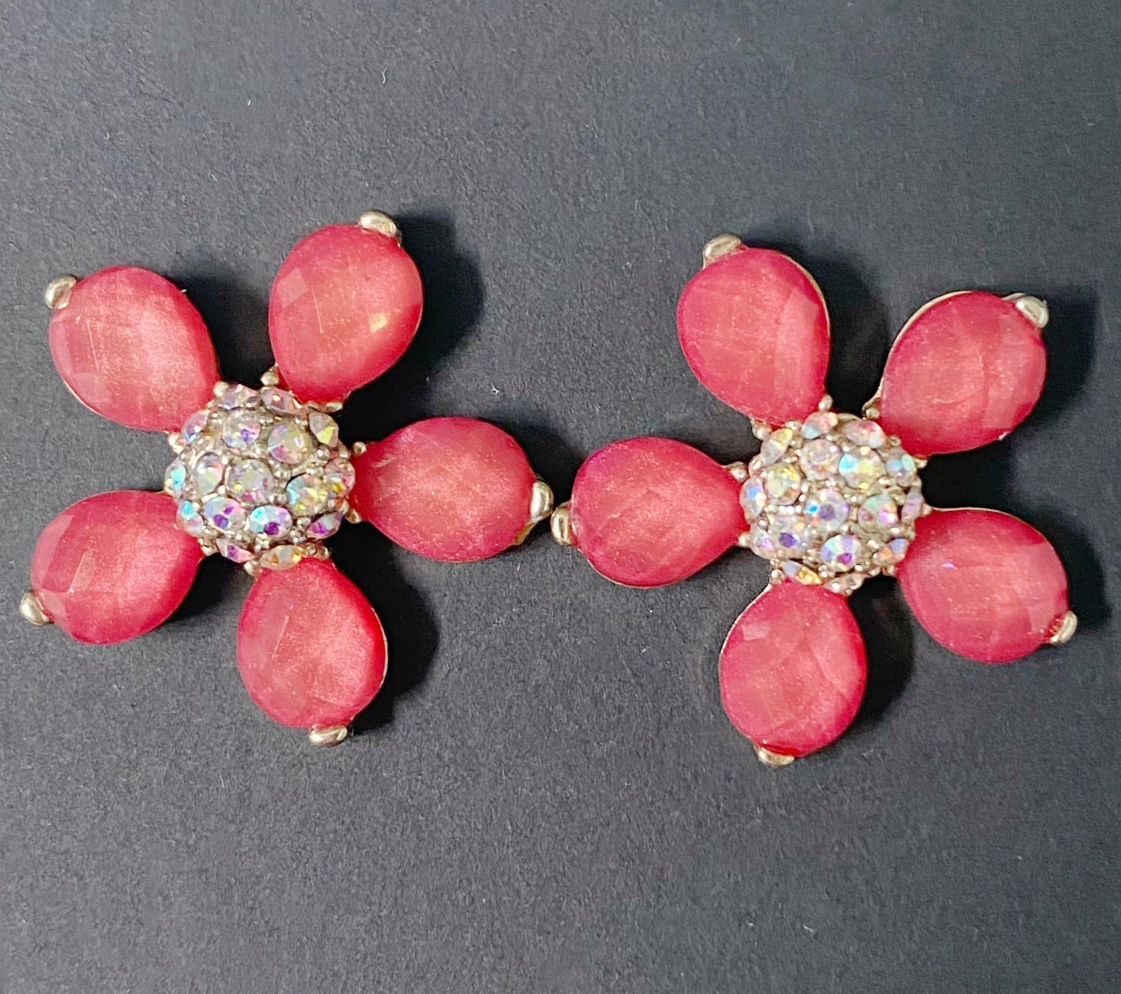 Red Flower Earrings - TTP