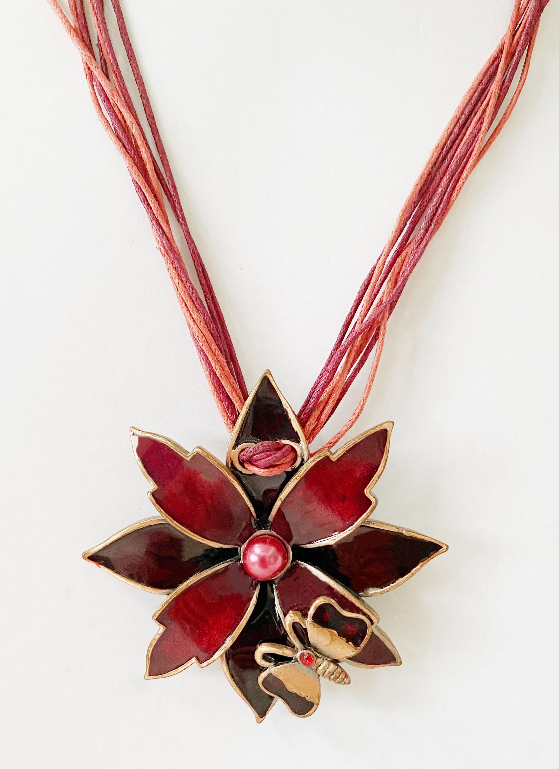 Red Flower Necklace - TTP