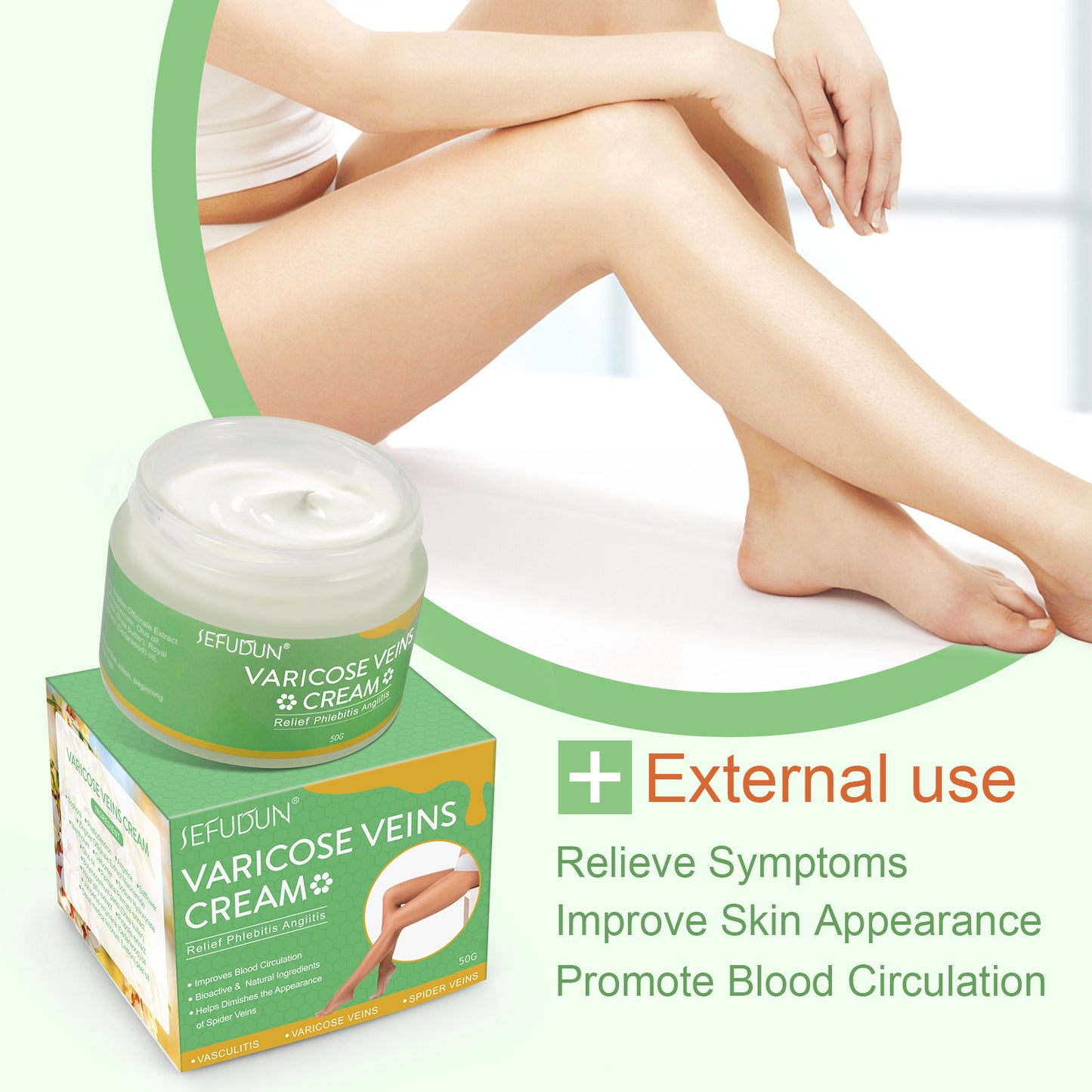 Safflower Ointment Varicose Cream - TTP