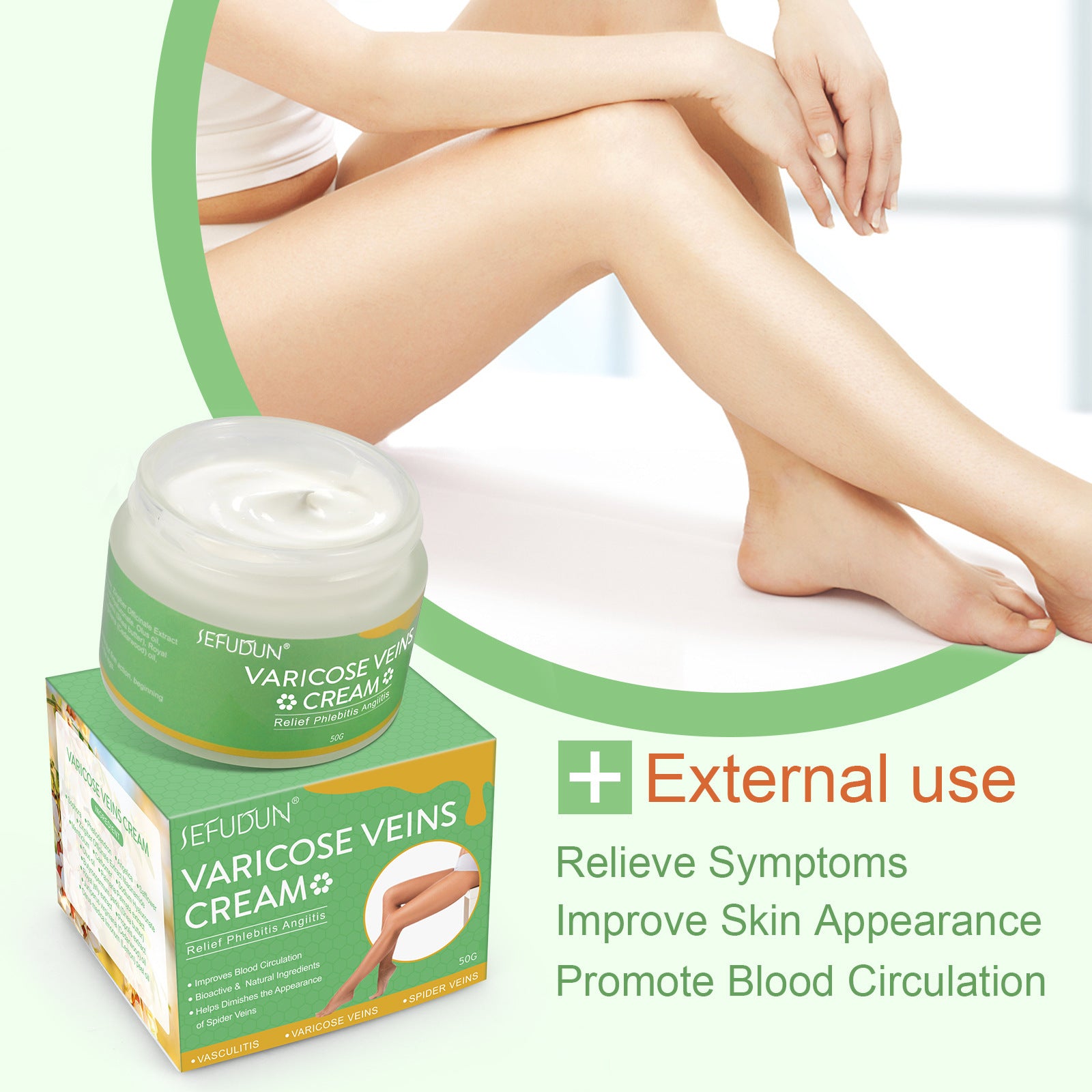Safflower Ointment Varicose Cream - TTP