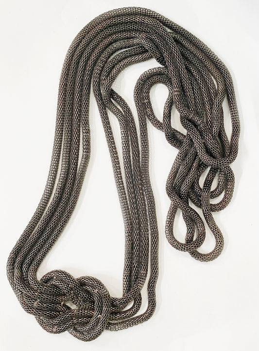 Silver Metal Chain Necklace - TTP