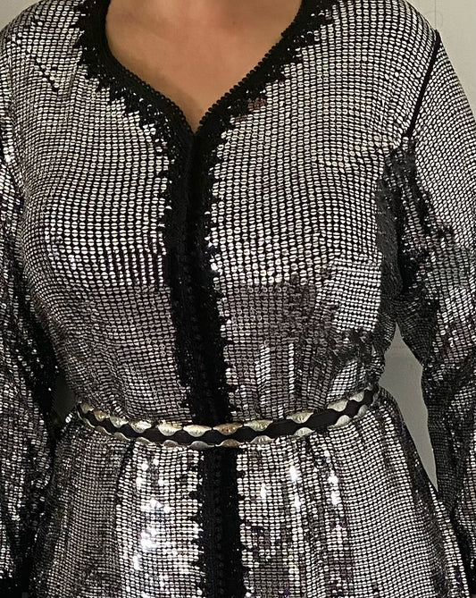 Sparkly Silver Caftan - TTP